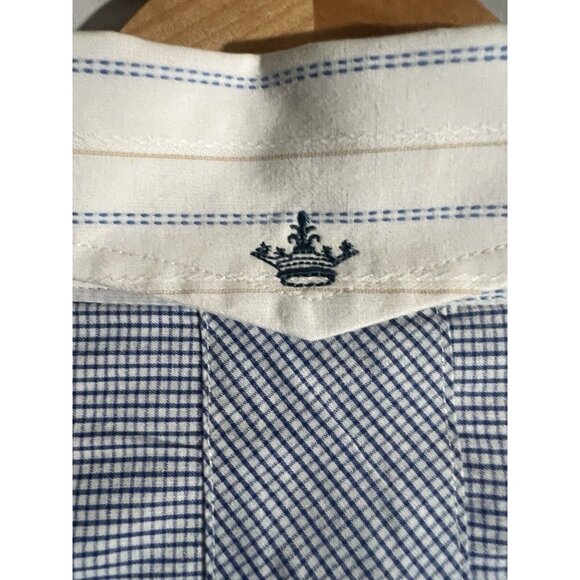 English Laundry Men's Blue Print Shirt L Button Up Christopher Wicks M26 - Picture 8 of 14